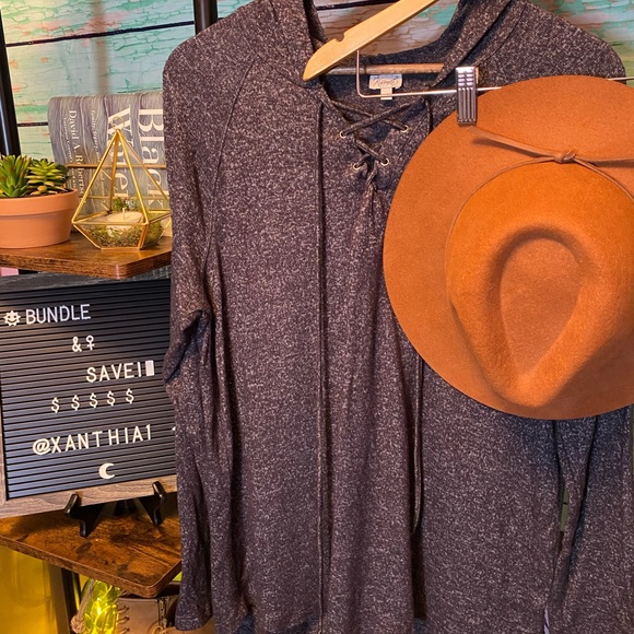 Ladies Hooded Long Sleeve Top - Picture 3 of 7